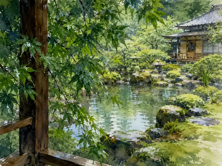 雨上がりの静寂に抱かれて