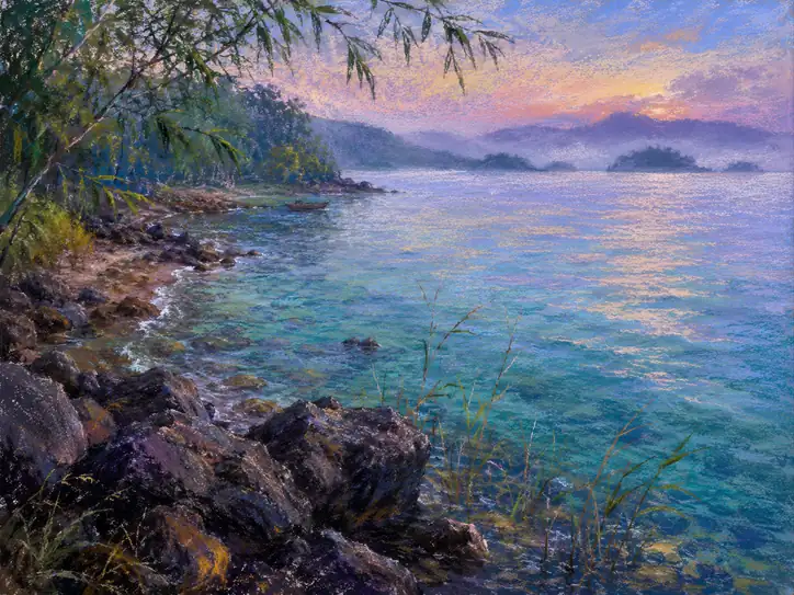Stillness in the Turquoise Mist