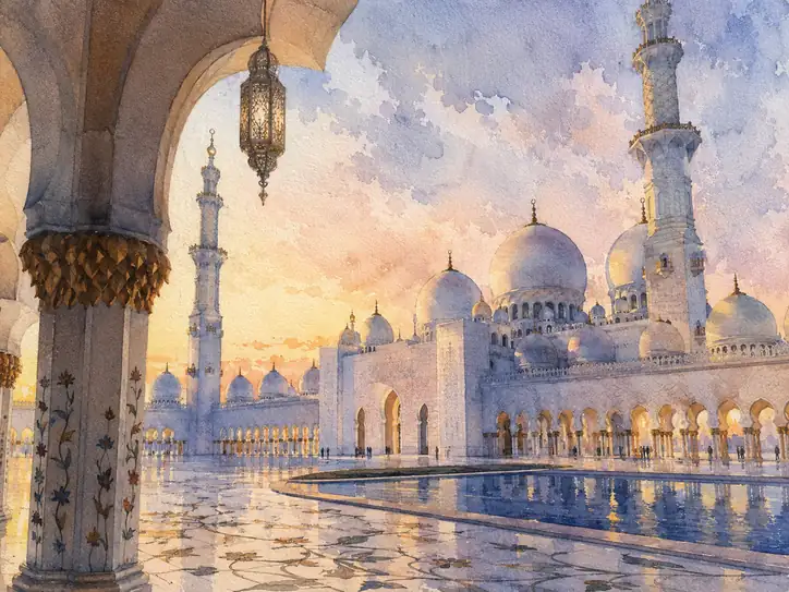 Tranquility in the Golden Dusk