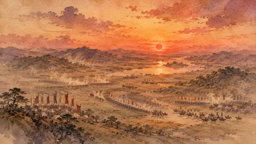 Marching Into the Crimson Sunset