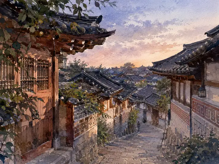 追憶の路地に、優しい夕暮れを
