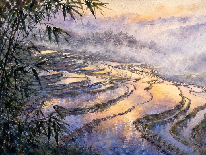The First Light on Terraced Dreams