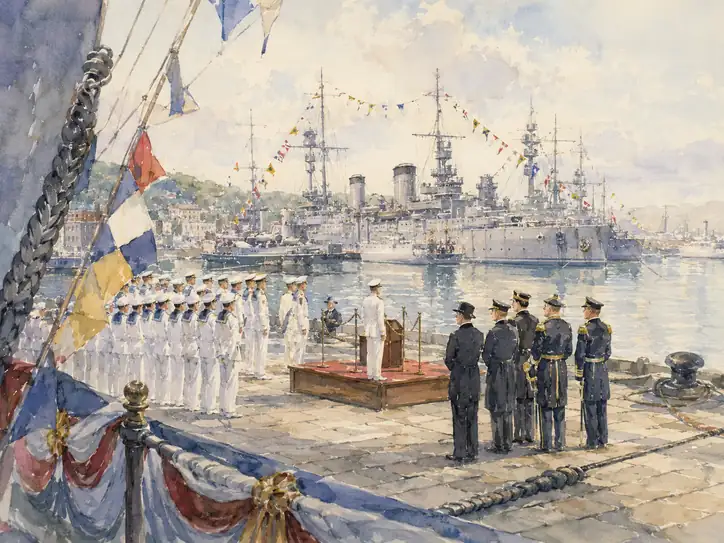満艦飾に誓う若き旅立ち