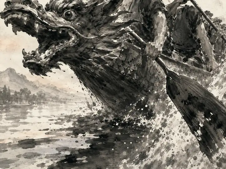 霧を裂く龍の鼓動