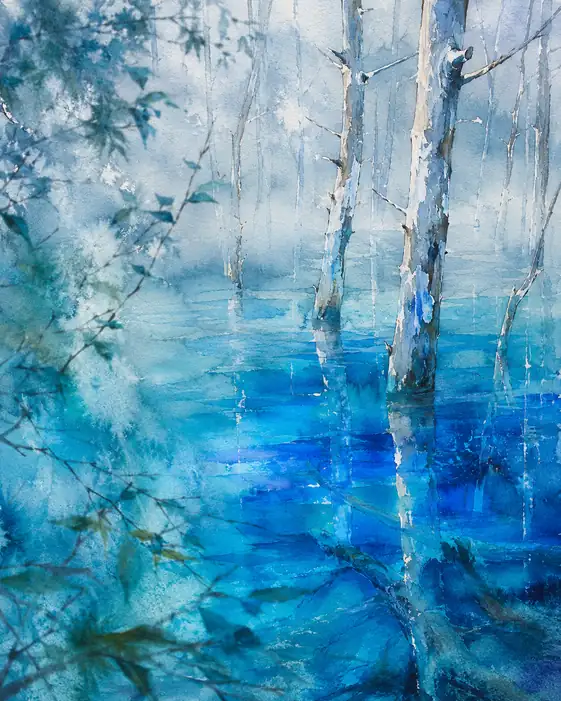 Where the Birches Sleep in the Azure Dream