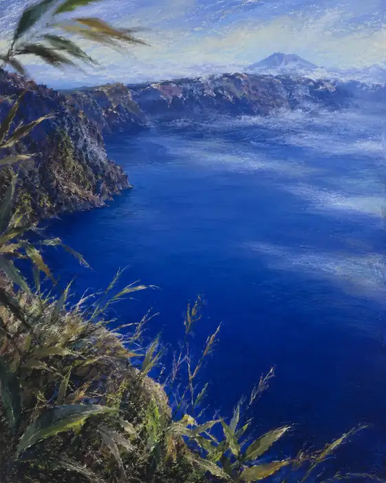 Standing Above the Ultramarine Abyss