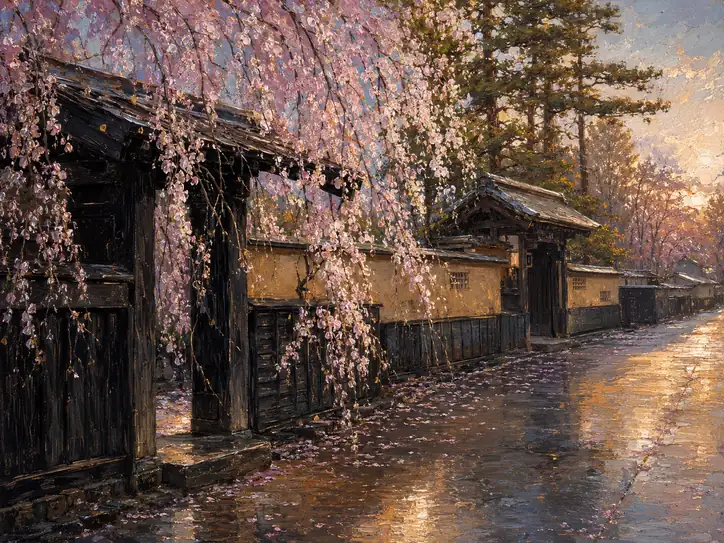 Path of the Sun's Soft Farewell