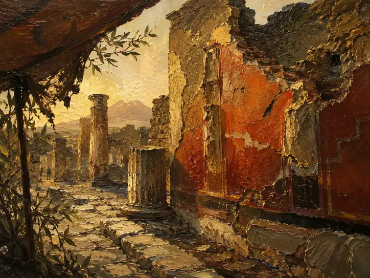 The Eternal Red in Golden Twilight
