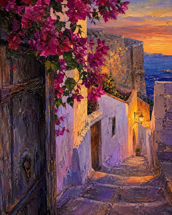 Where the Sunset Meets the Bloom