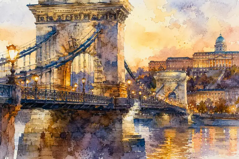 Sunset Bridge to Eternity