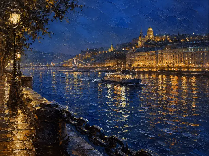 Nocturne of Gold and Indigo