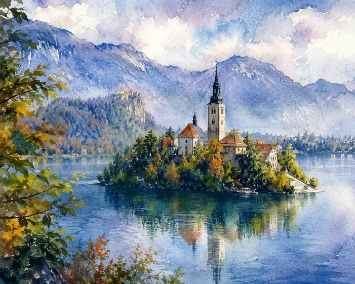 A Silent Prayer Wrapped in Alpine Mist
