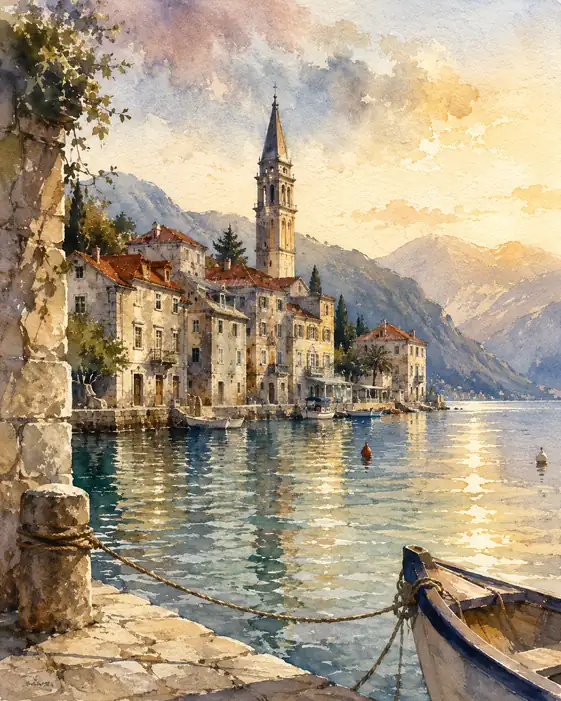 Sunlit Silence of the Harbor