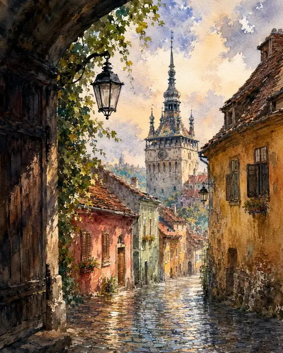 Where Time Reflects on Cobblestone
