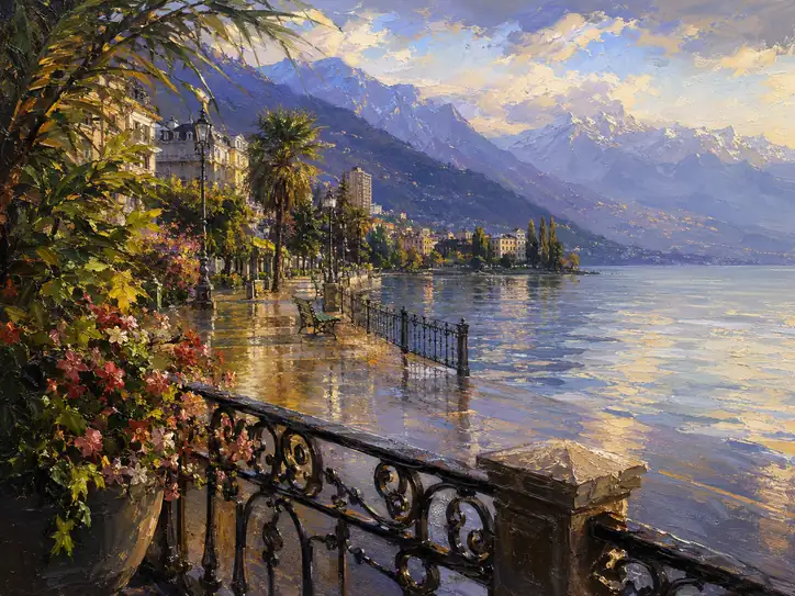 Sunlit Serenade on the Promenade