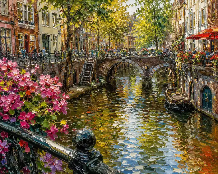 Where Light Dances on the Canal