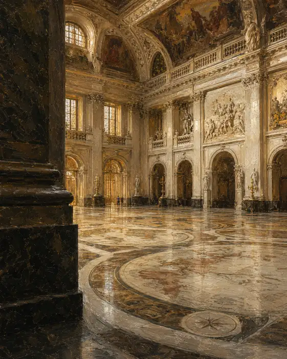 Golden Echoes of Palace Grandeur