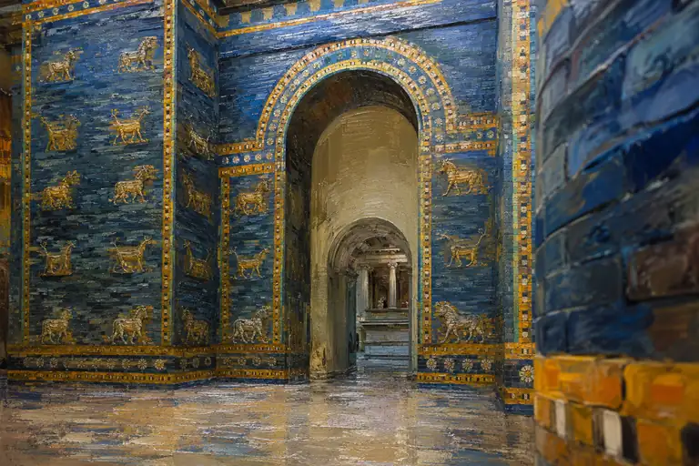 Babylonian Dream in Lapis Blue
