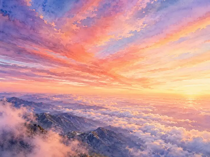 Dawn of the Serene Peaks
