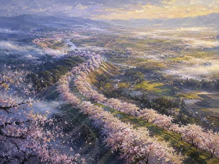 Spring Whispers Over the Flooded Paddies