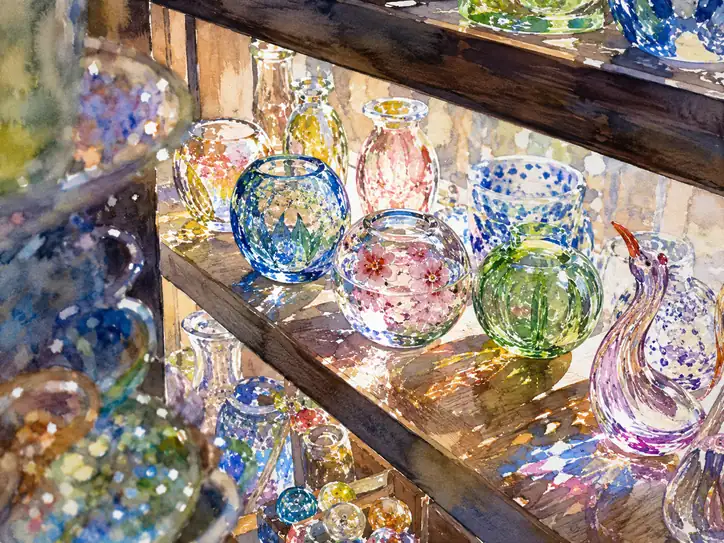 Colored Whispers of Glass and Light