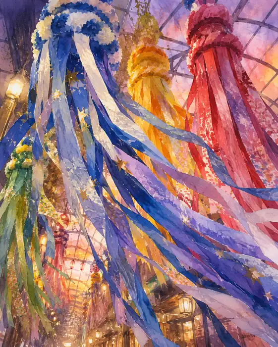 Waving Dreams Beneath the Glass Sky