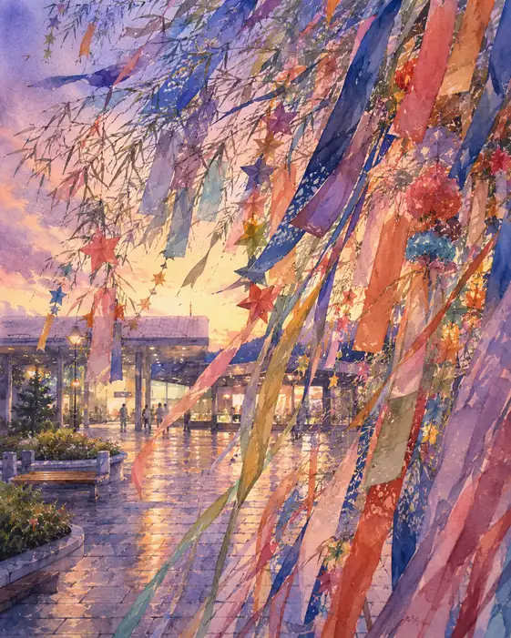 Ribbons Soaring through the Twilight