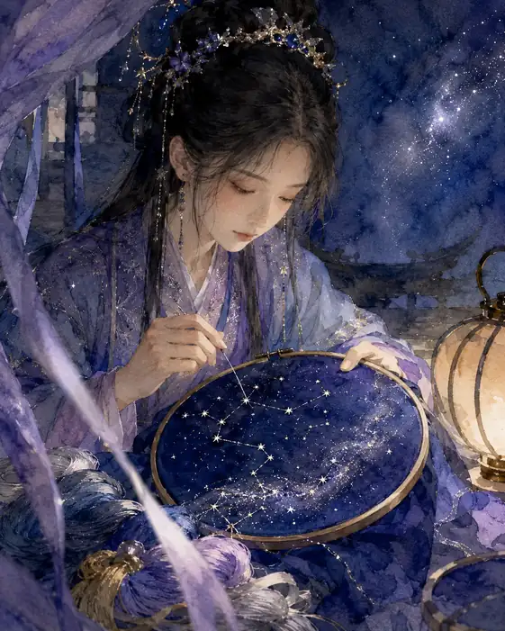 Sewing My Heart Into the Starry Canopy