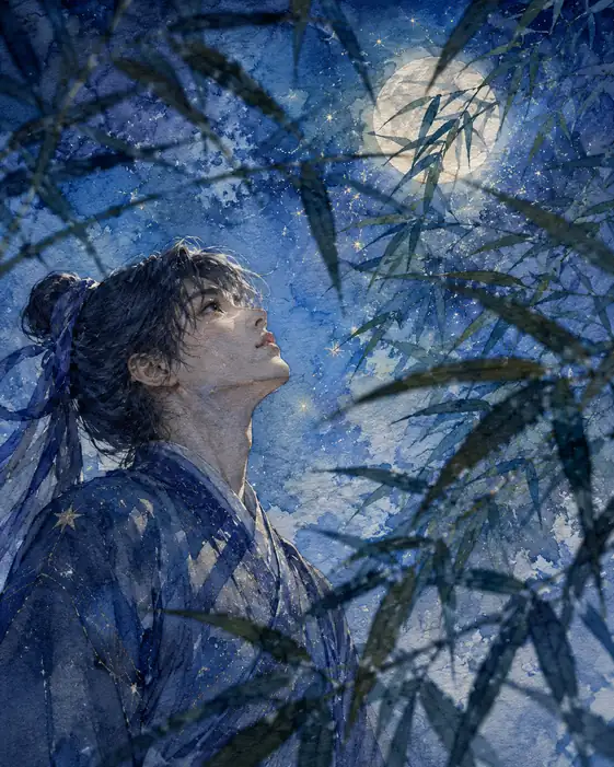 Whispers of the Moonlit Leaf