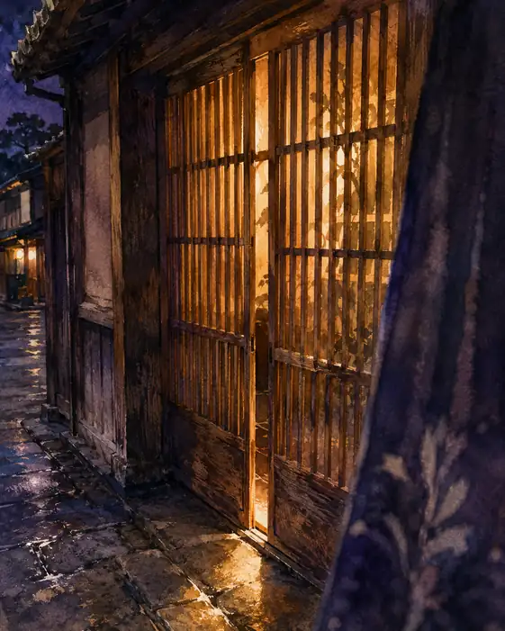 A Glimmer of Home on the Wet Stone
