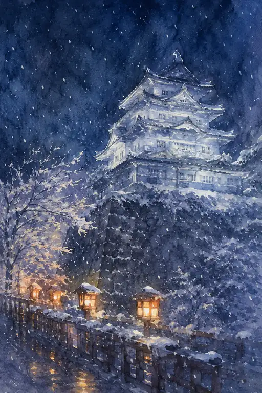 雪夜を照らす温もりの道標