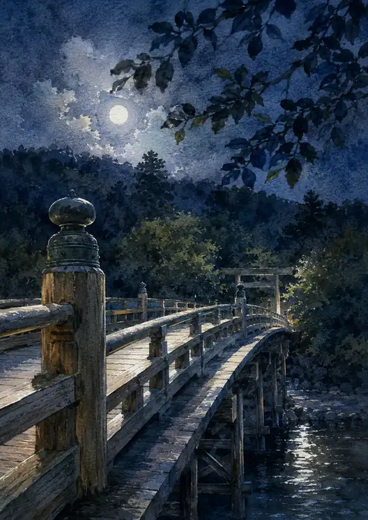 Silver Silence under the Sacred Moon