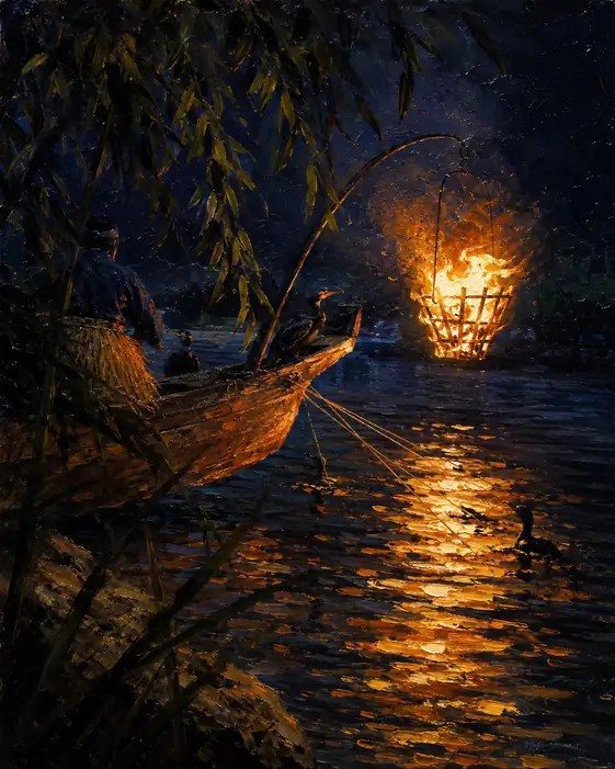 Blazing Fire of Life on the Dark Water