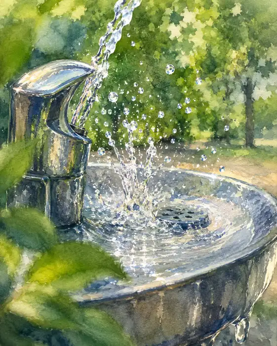 Glistening Oasis of a Summer Day