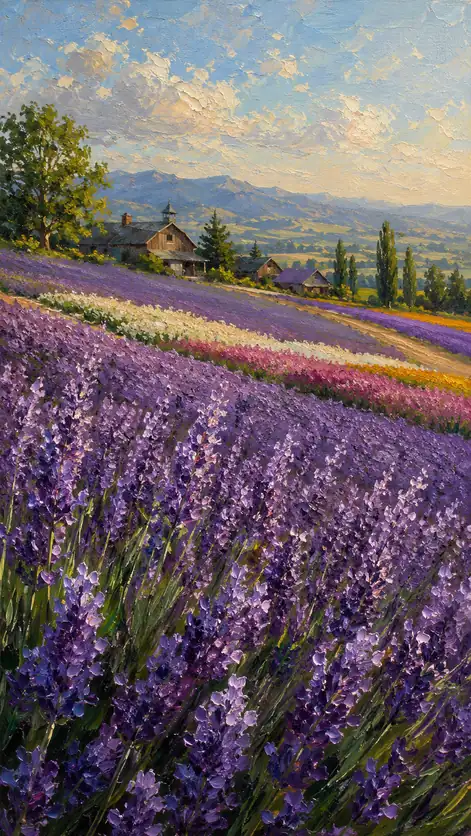 Golden Clouds Over the Peaceful Valley