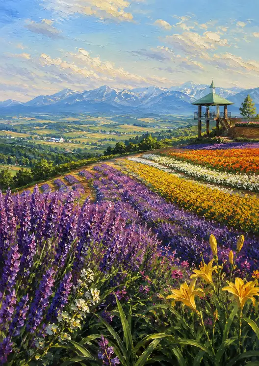 Where the Earth Sings in Purple and Gold