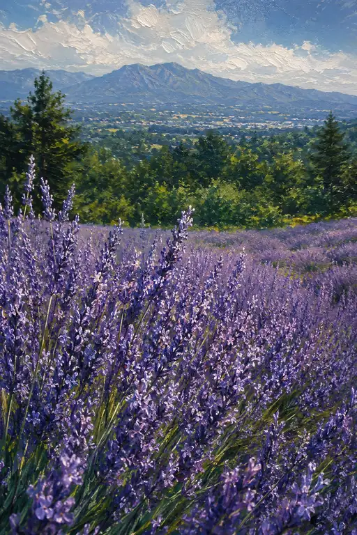Where Forest Meets the Violet Sea