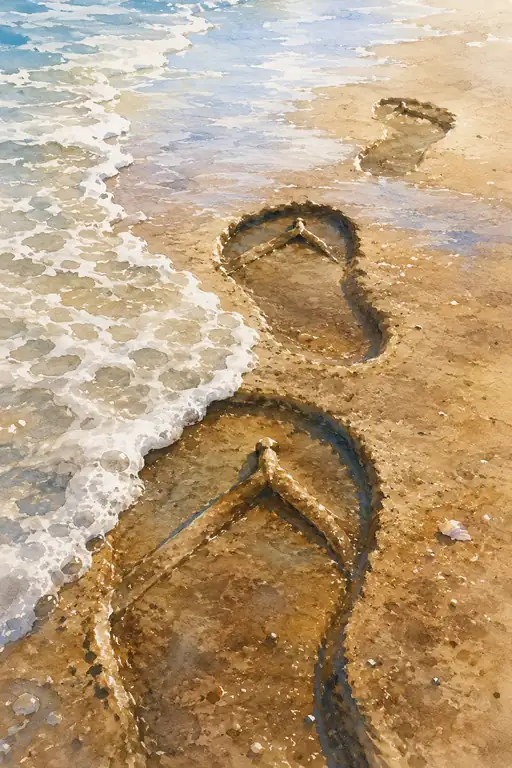 Memories Carried Away by the Waves