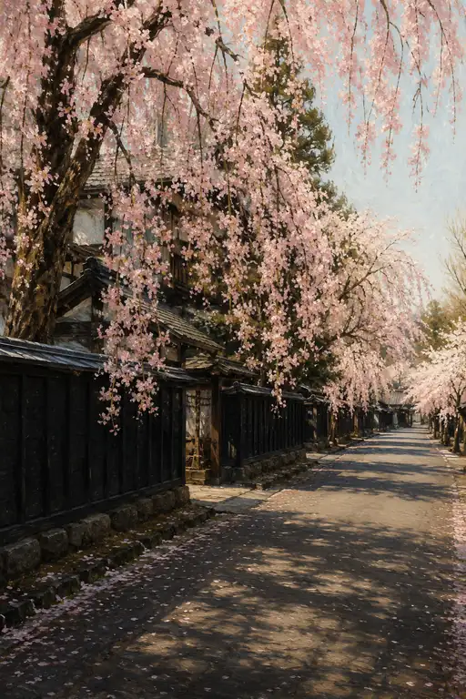 Cascades of Pink and Black