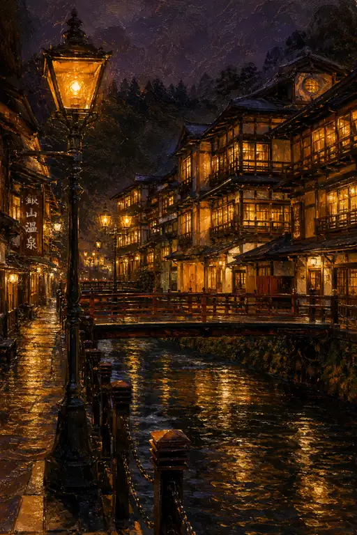 Golden Glow of the Nostalgic Night