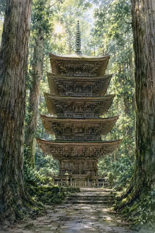 Silent Watcher of the Sacred Forest