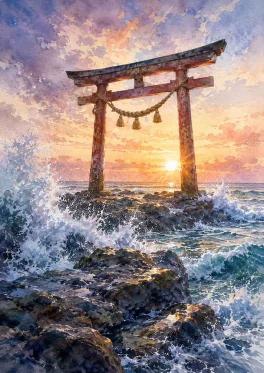 Silent Devotion in the Roaring Sea