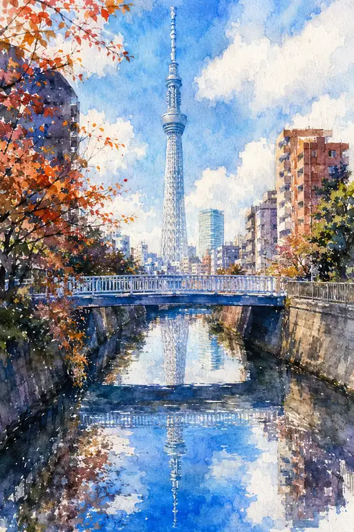 Reflection of Tomorrow in Autumn Waters