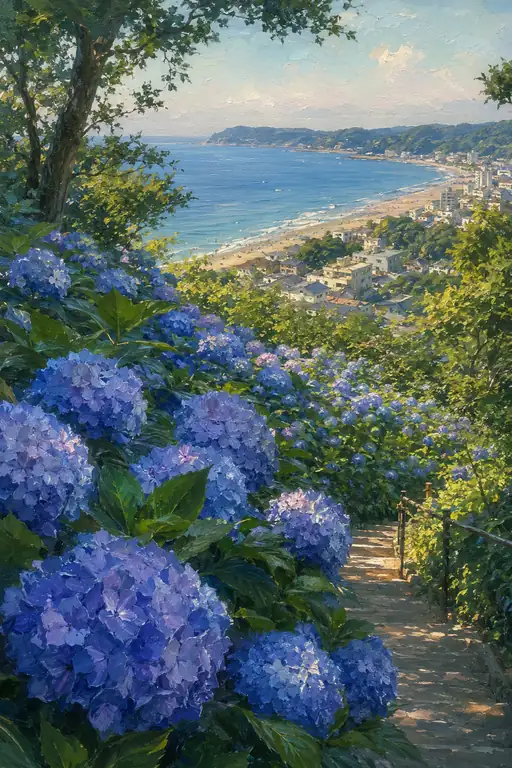 Where the Sea Greets the Hydrangeas