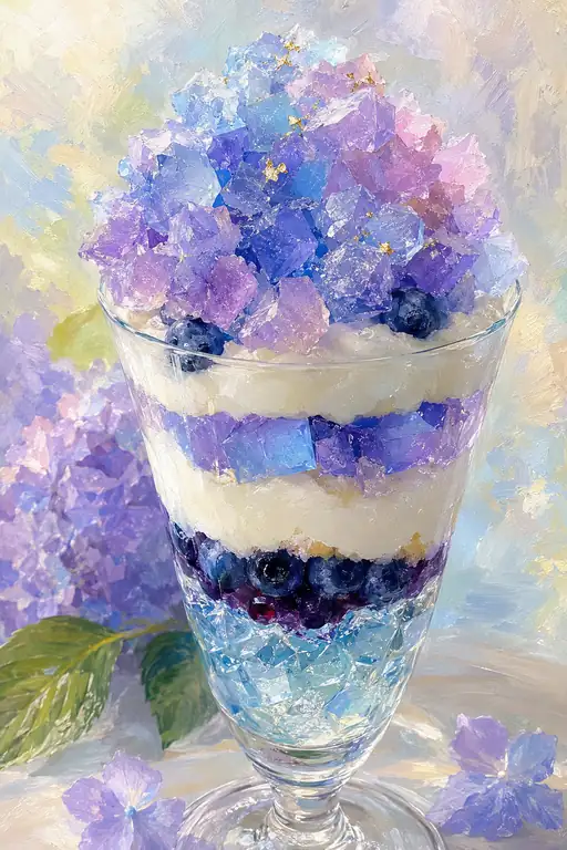 Shimmering Hydrangeas in a Glass