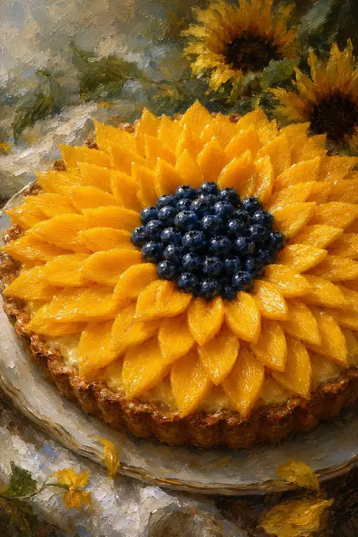 Sunflowers Baked in Gold