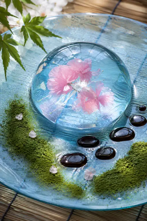 A Lotus Pond in a Droplet