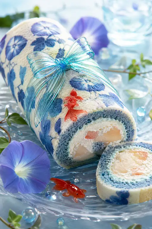 朝顔浴衣に夏を巻いて