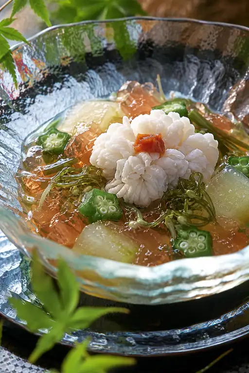 清流に咲く白き涼花