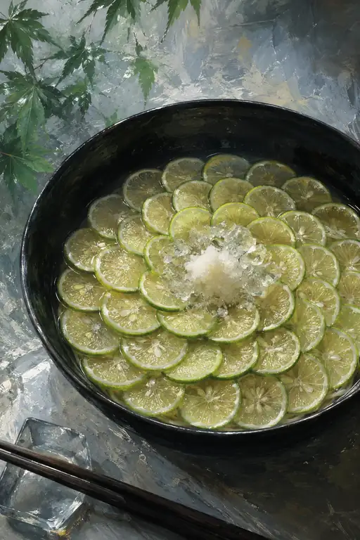 Chilled Green Ripples in a Dark Bowl